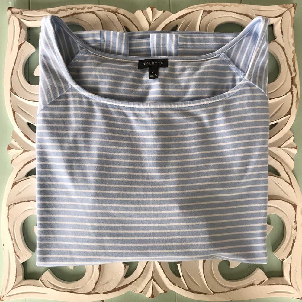 Talbots Stripe Tee Size XL